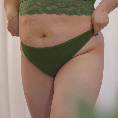 Lacey Everyday Thong in Forest