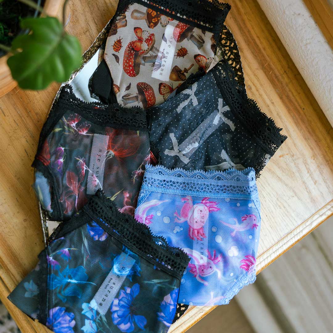 Garden Fantasy Floral Mesh Bikini - Uye Surana