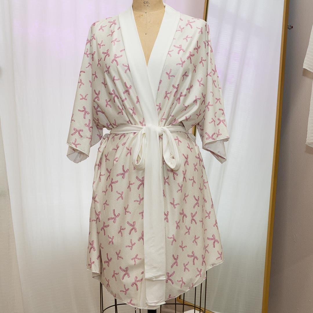 Pink Coquette Bows Kimono S/M - One-of-a-kind