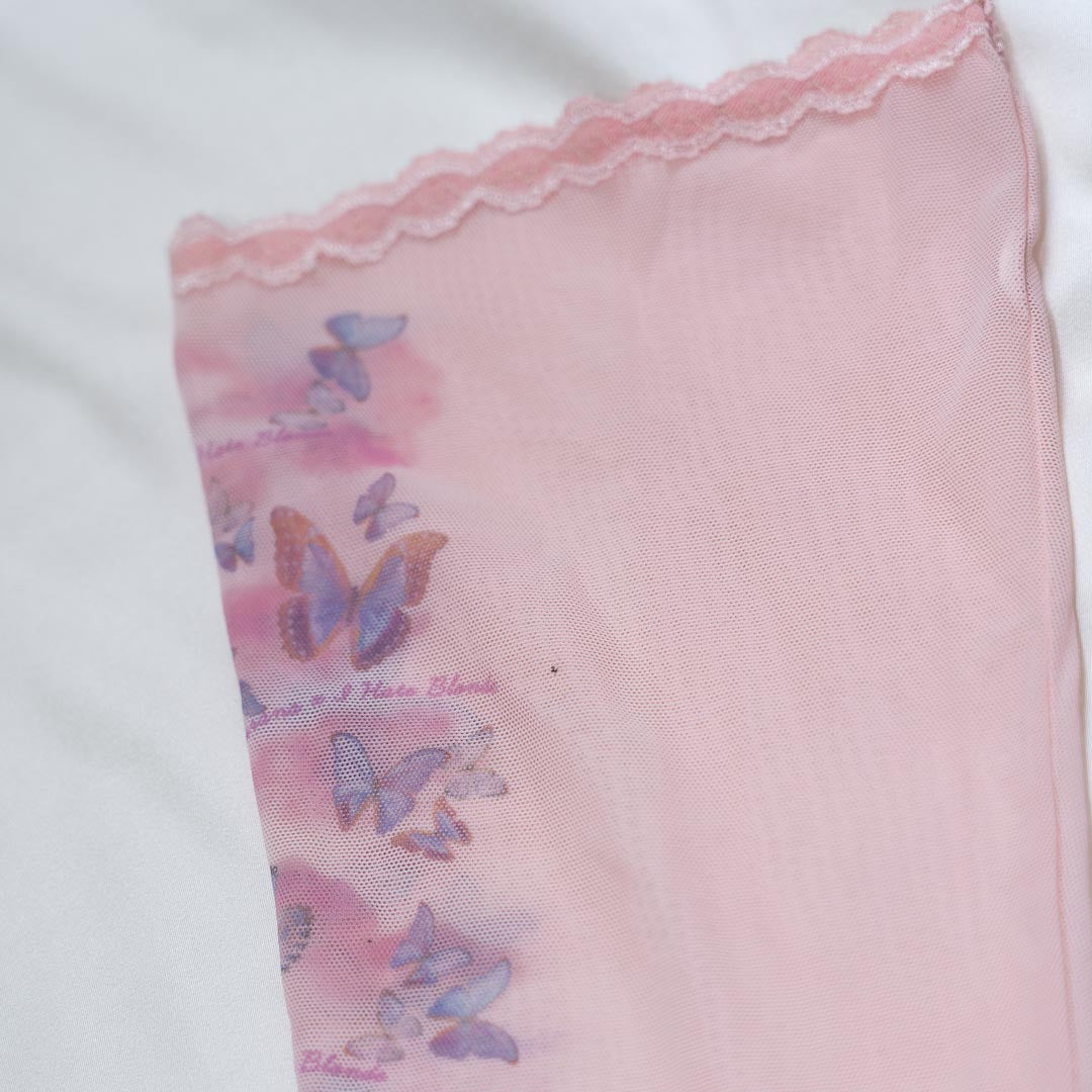 Butterfly Dreams Hold Up Stockings XS/S*Runs Larger *Sample Quality