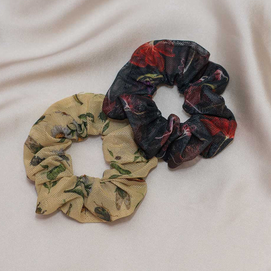 Bugs & Florals Scrunchie 2-Pack