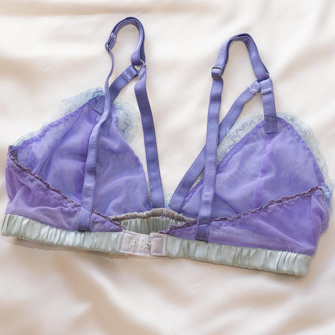 Traci Fluorite Strappy Bralette 32D/32DD - Handmade in NYC