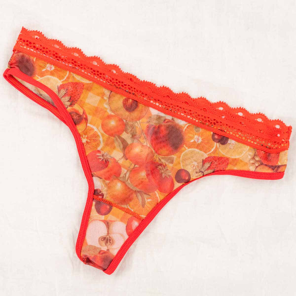 Fruit Punch Printed Thong - Uye Surana