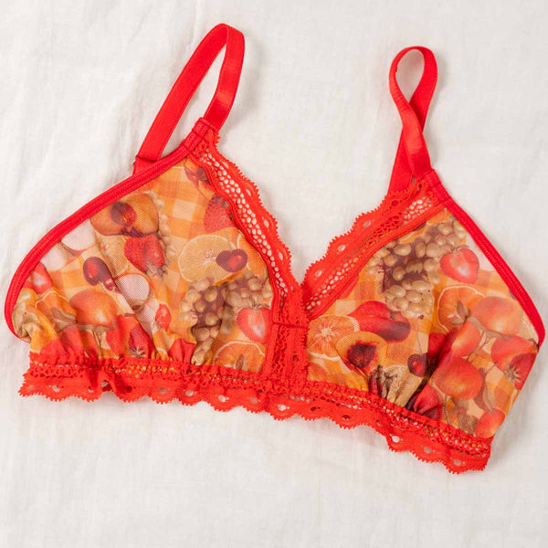 Fruit Punch Printed Bralette - Uye Surana