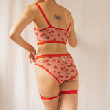 Strawberries & Cream Printed Bikini - Uye Surana