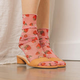 Strawberries & Cream Printed Socks - Uye Surana