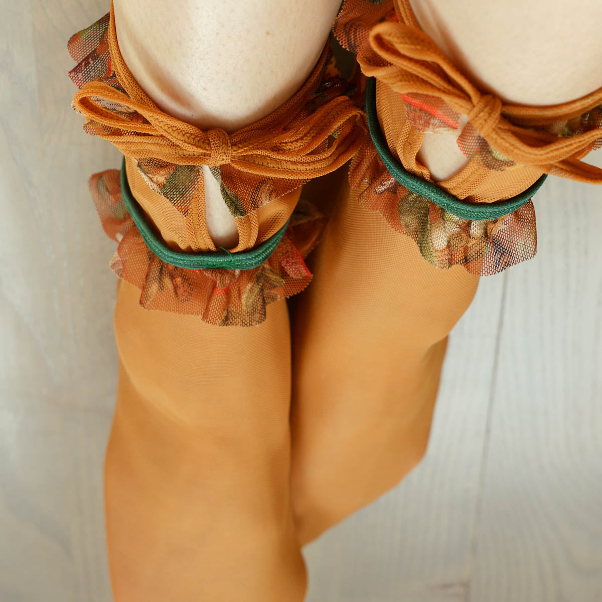 Mushroom Fairy Ruffle Socks + Scrunchie Set