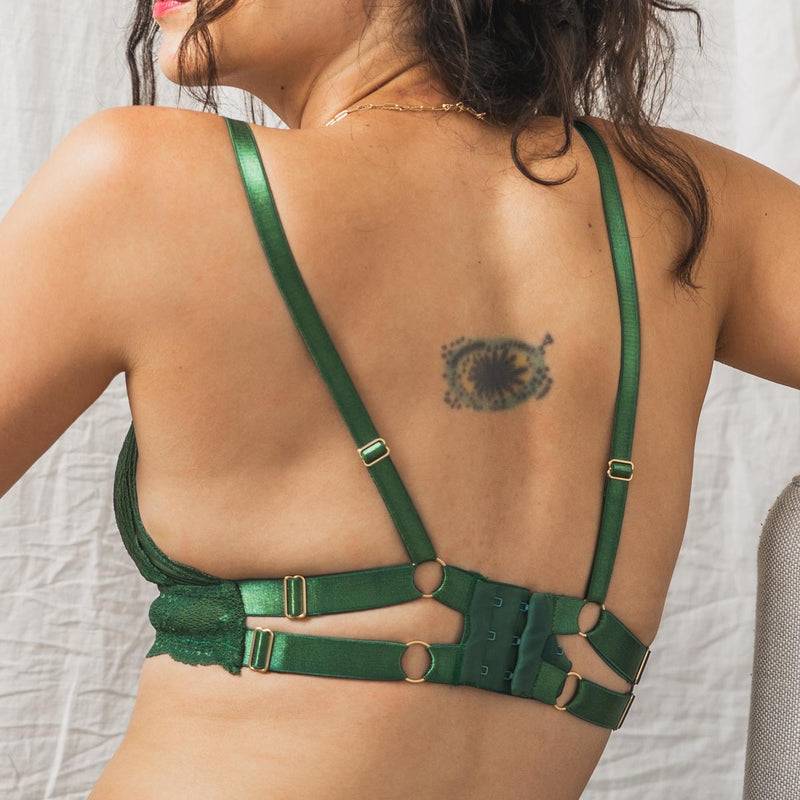 Bralette – Transparent Wireless Lace Bra – Backless Bra - New Intimates