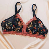 Mystical Mushrooms Printed Bralette - Uye Surana