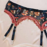 Mystical Mushrooms Adjustable Garter Belt - Uye Surana