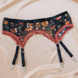 Mystical Mushrooms Adjustable Garter Belt - Uye Surana