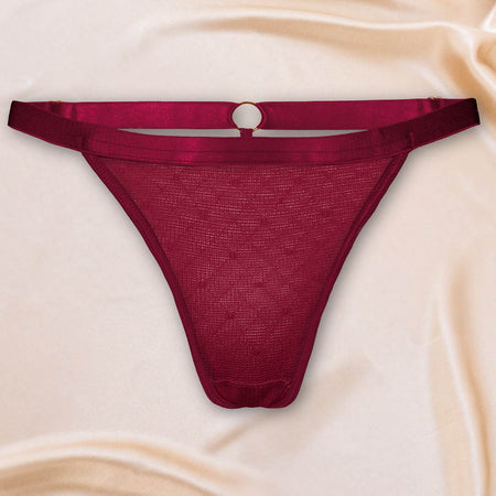 Wine Hearts of Venus G-String