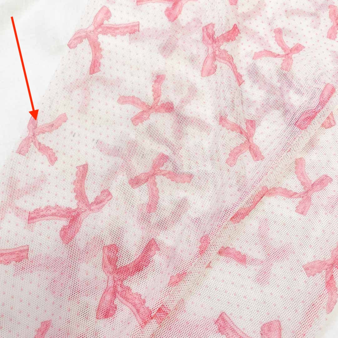 Pink Coquette Bows Stay Up Stockings - 2X/3X *Sample Quality - Uye Surana