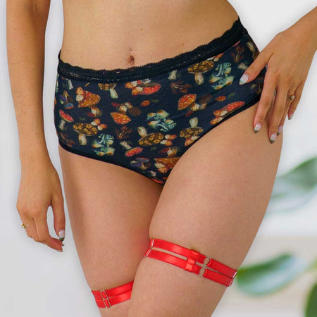 Mystical Mushrooms High Waist Undies