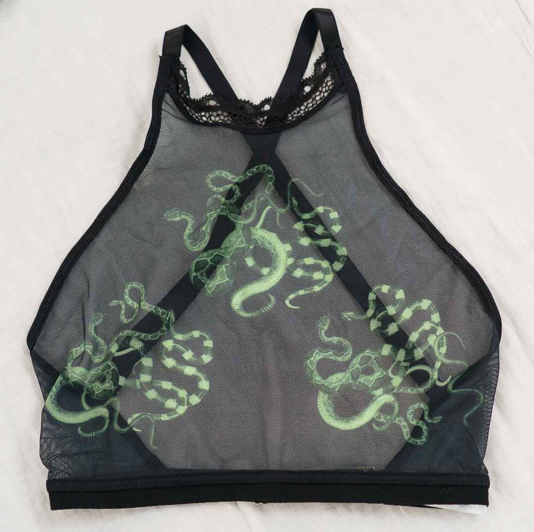 Obsidian Jade Snakes High Neck Cami