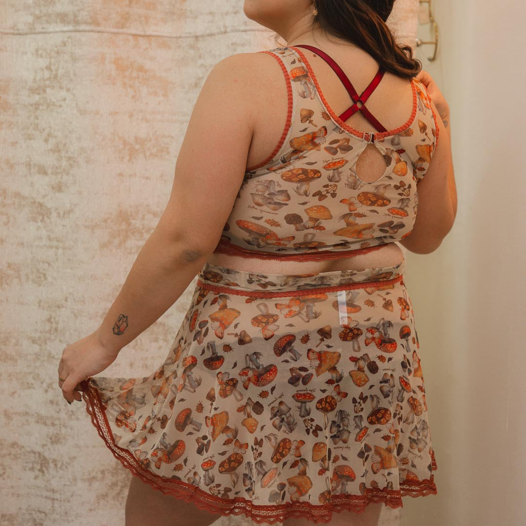Magical Mushrooms Cami & Skirt Set - Uye Surana