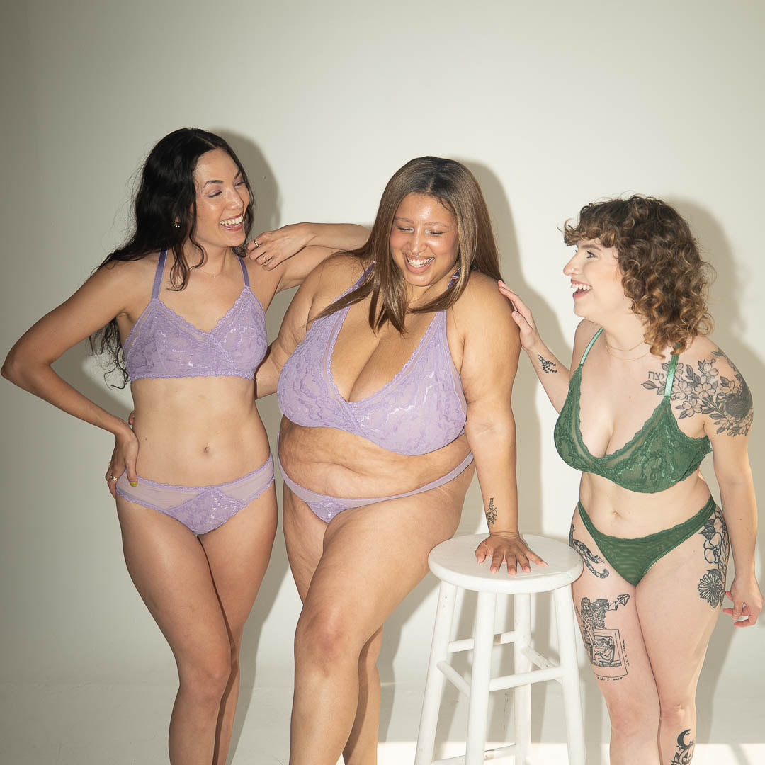 Lilac Lacey Racerback Bralette