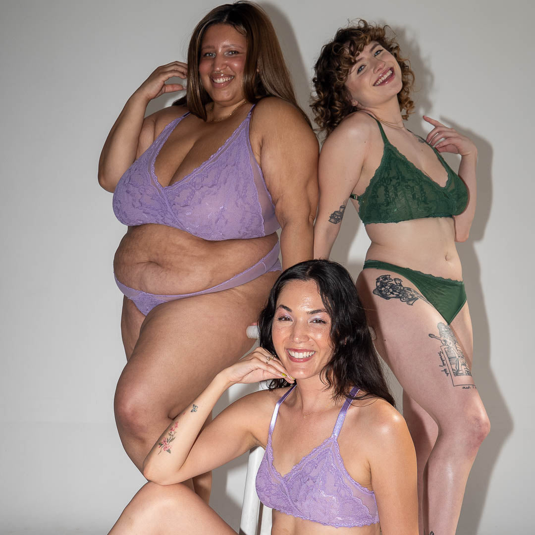 Lilac Lacey Racerback Bralette