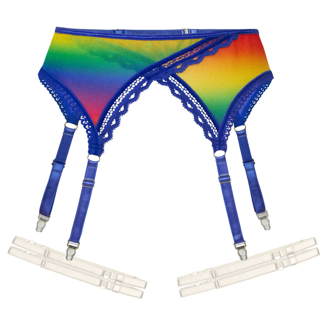 Rainbow Bright Harness Leg Garter Set