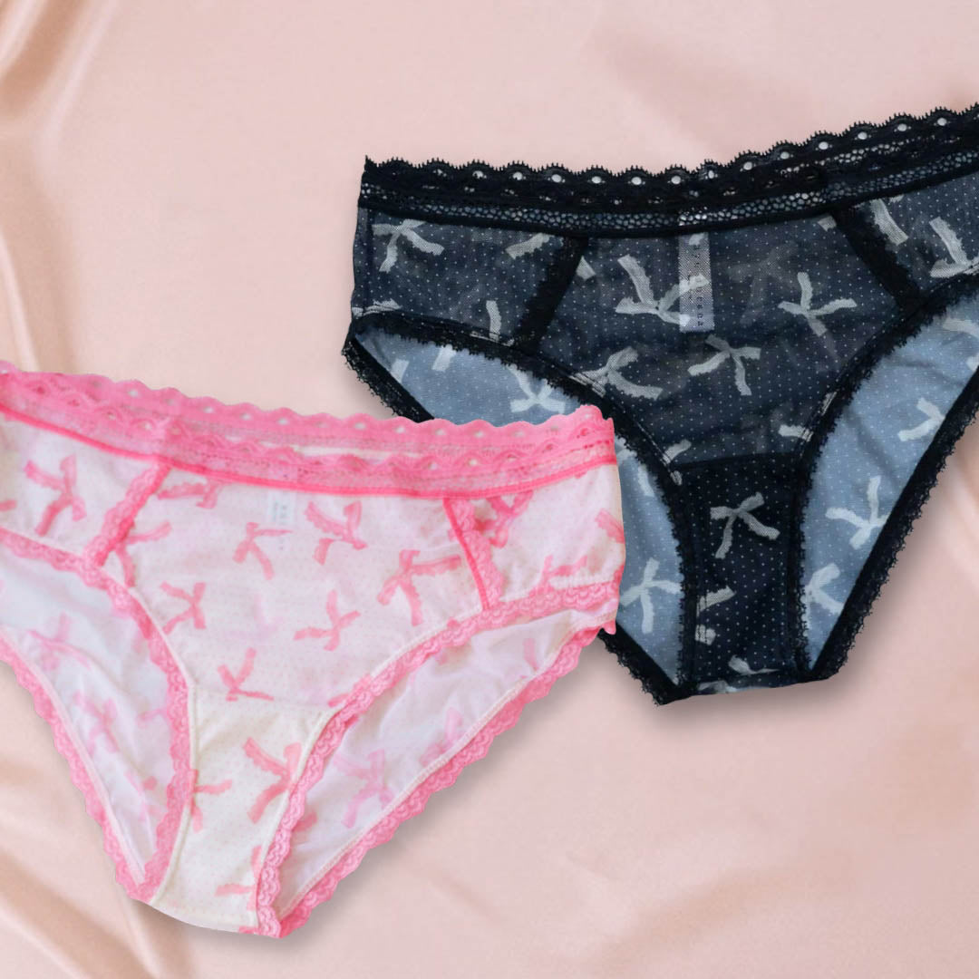 Coquette Bows Mesh Bikini 2-Pack - Uye Surana