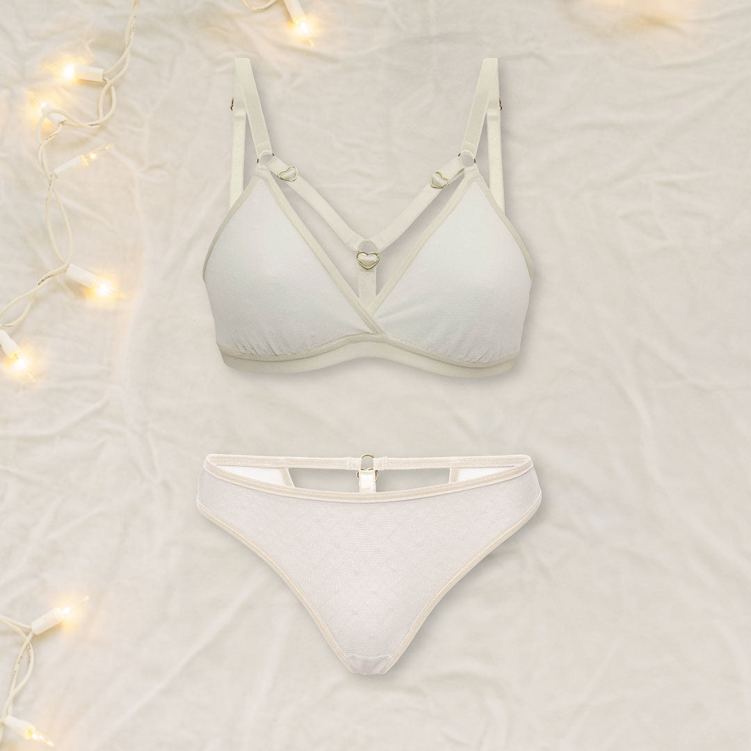 Pearl Strappy Lingerie Set