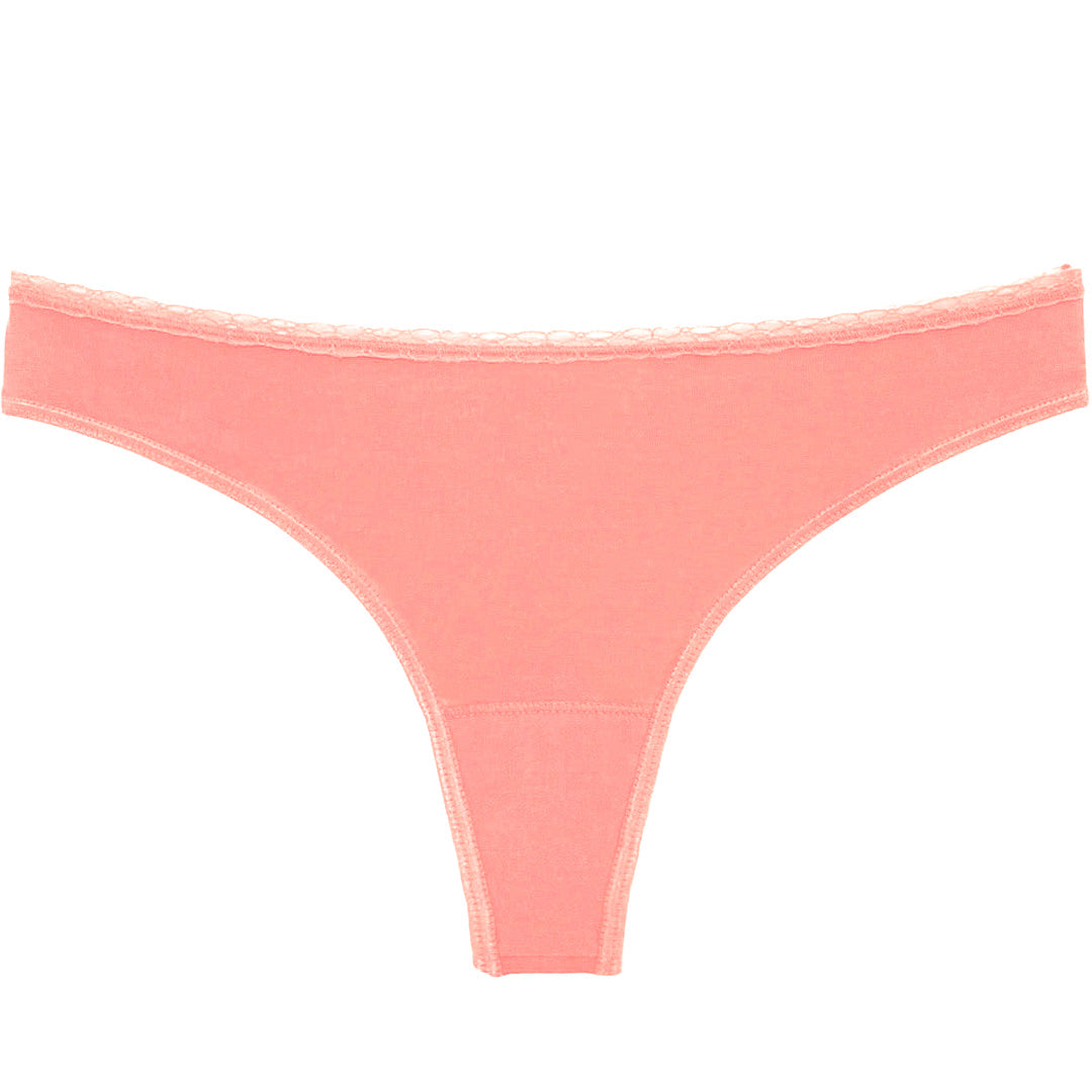 Pink Cotton Everyday Thong