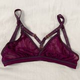 Hearts of Venus Strappy Bralette in Plum - Uye Surana