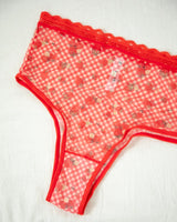Strawberry Jam Printed High Waist Undies - Uye Surana