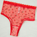 Strawberry Jam Printed High Waist Undies - Uye Surana